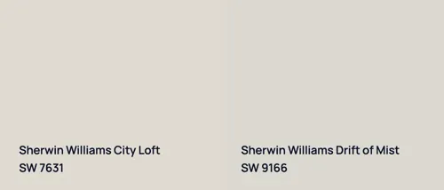 SW 7631 City Loft vs SW 9166 Drift of Mist