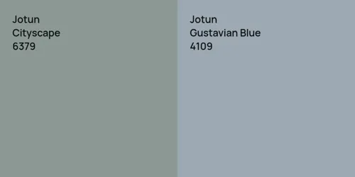 6379 Cityscape vs 4109 Gustavian Blue