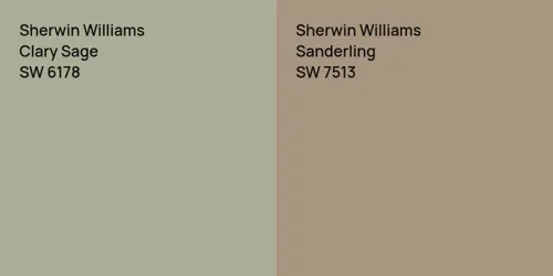 SW 6178 Clary Sage vs SW 7513 Sanderling