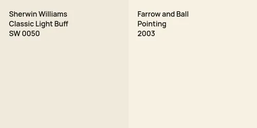 SW 0050 Classic Light Buff vs 2003 Pointing