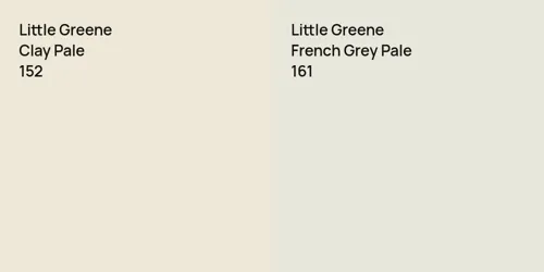 152 Clay Pale vs 161 French Grey Pale