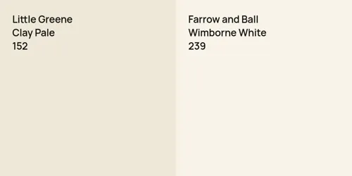 152 Clay Pale vs 239 Wimborne White