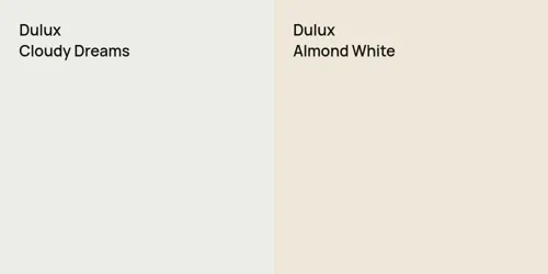 null Cloudy Dreams vs null Almond White