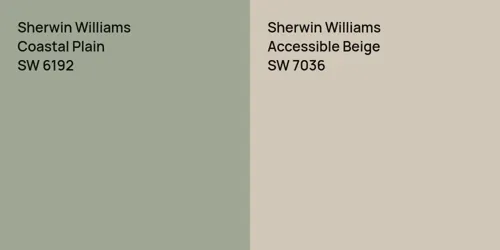 SW 6192 Coastal Plain vs SW 7036 Accessible Beige