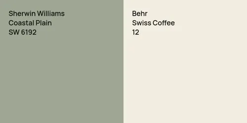 SW 6192 Coastal Plain vs 12 Swiss Coffee