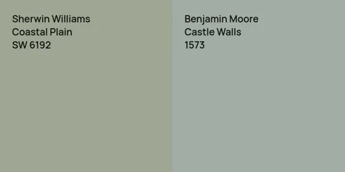 SW 6192 Coastal Plain vs 1573 Castle Walls