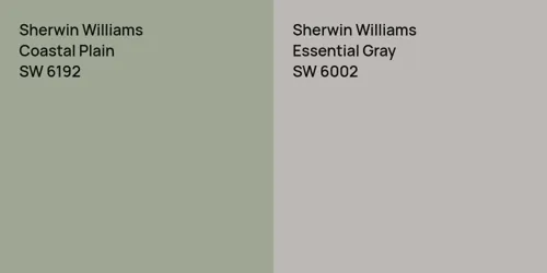 SW 6192 Coastal Plain vs SW 6002 Essential Gray