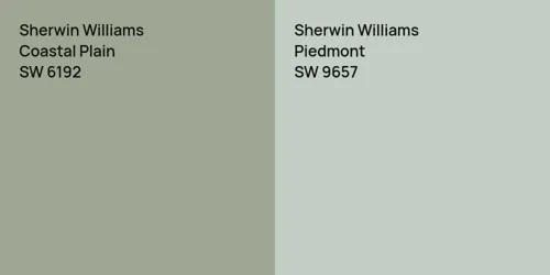 SW 6192 Coastal Plain vs SW 9657 Piedmont