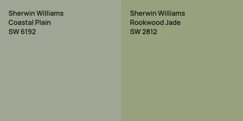 SW 6192 Coastal Plain vs SW 2812 Rookwood Jade