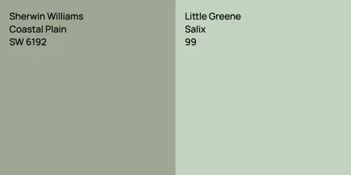 SW 6192 Coastal Plain vs 99 Salix