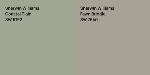 SW 6192 Coastal Plain vs SW 7640 Fawn Brindle