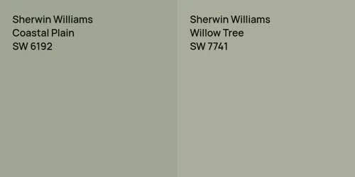 SW 6192 Coastal Plain vs SW 7741 Willow Tree