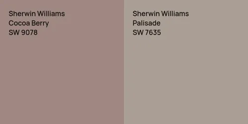 SW 9078 Cocoa Berry vs SW 7635 Palisade