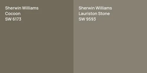 SW 6173 Cocoon vs SW 9593 Lauriston Stone