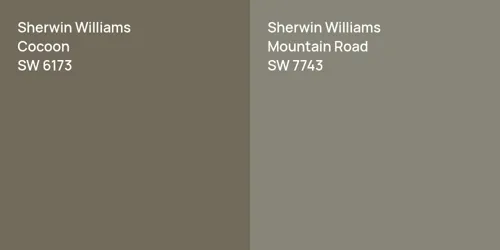 SW 6173 Cocoon vs SW 7743 Mountain Road