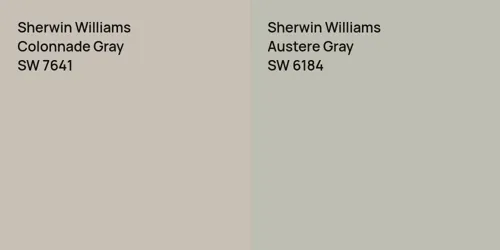 SW 7641 Colonnade Gray vs SW 6184 Austere Gray