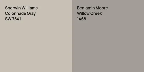 SW 7641 Colonnade Gray vs 1468 Willow Creek