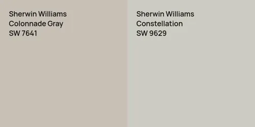 SW 7641 Colonnade Gray vs SW 9629 Constellation