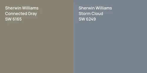 SW 6165 Connected Gray vs SW 6249 Storm Cloud