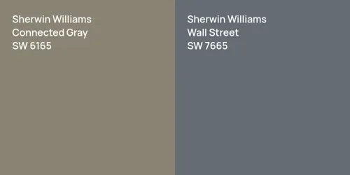 SW 6165 Connected Gray vs SW 7665 Wall Street