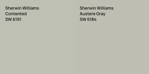 SW 6191 Contented vs SW 6184 Austere Gray