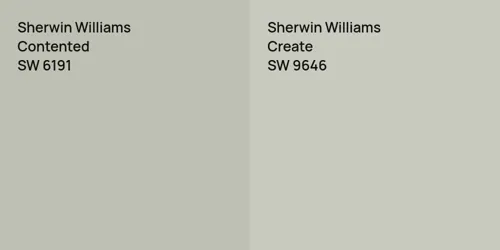 SW 6191 Contented vs SW 9646 Create