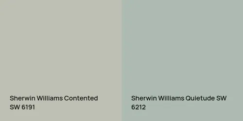 SW 6191 Contented vs SW 6212 Quietude