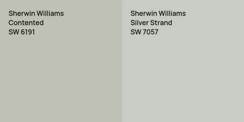 SW 6191 Contented vs SW 7057 Silver Strand