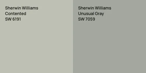 SW 6191 Contented vs SW 7059 Unusual Gray