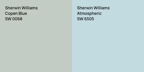 SW 0068 Copen Blue vs SW 6505 Atmospheric