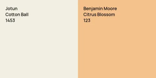 1453 Cotton Ball vs 123 Citrus Blossom