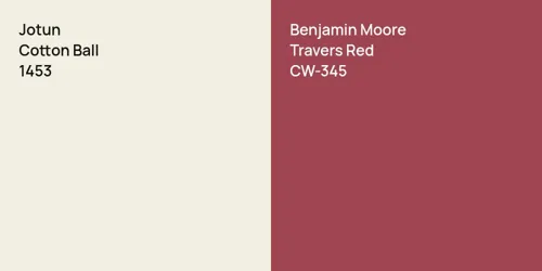 1453 Cotton Ball vs CW-345 Travers Red