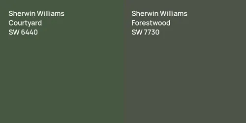 SW 6440 Courtyard vs SW 7730 Forestwood