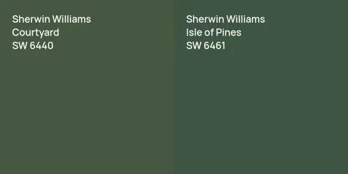 SW 6440 Courtyard vs SW 6461 Isle of Pines