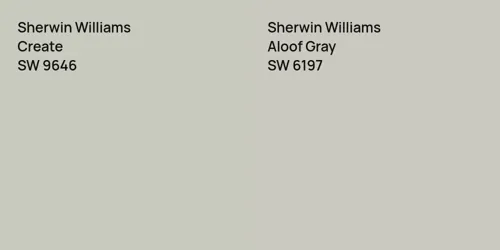 SW 9646 Create vs SW 6197 Aloof Gray