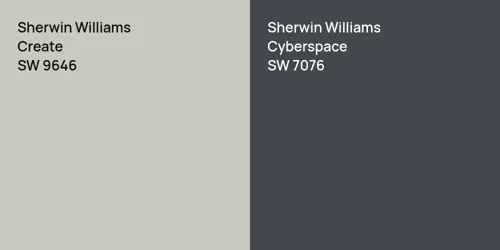 SW 9646 Create vs SW 7076 Cyberspace