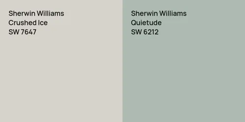 SW 7647 Crushed Ice vs SW 6212 Quietude