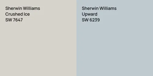 SW 7647 Crushed Ice vs SW 6239 Upward