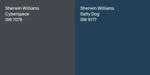 SW 7076 Cyberspace vs SW 9177 Salty Dog