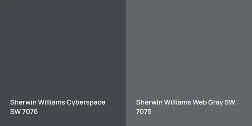 SW 7076 Cyberspace vs SW 7075 Web Gray