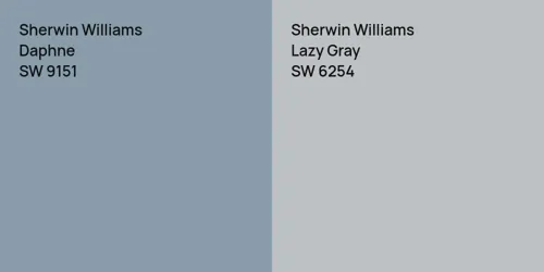 SW 9151 Daphne vs SW 6254 Lazy Gray