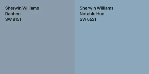 SW 9151 Daphne vs SW 6521 Notable Hue