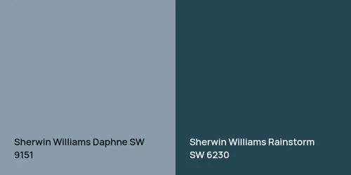 SW 9151 Daphne vs SW 6230 Rainstorm