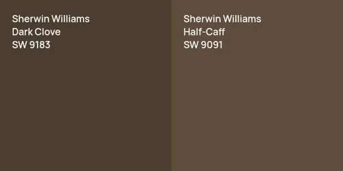 SW 9183 Dark Clove vs SW 9091 Half-Caff