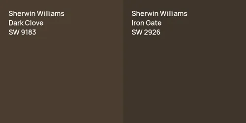 SW 9183 Dark Clove vs SW 2926 Iron Gate