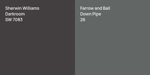 SW 7083 Darkroom vs 26 Down Pipe