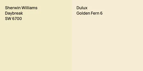 SW 6700 Daybreak vs null Golden Fern 6