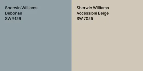 SW 9139 Debonair vs SW 7036 Accessible Beige