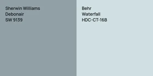 SW 9139 Debonair vs HDC-CT-16B Waterfall