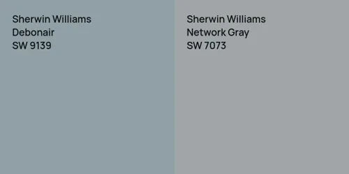 SW 9139 Debonair vs SW 7073 Network Gray